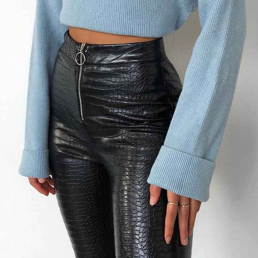 Pure color all-match pants