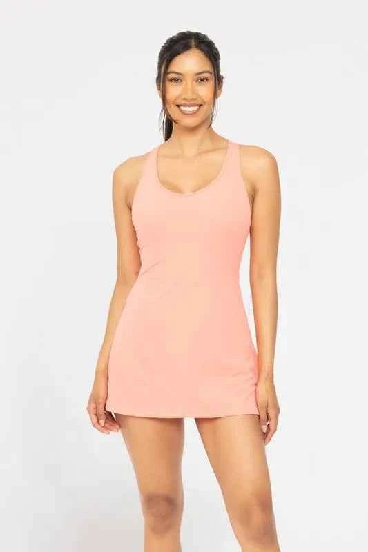 MONO B Twist Racerback Fit-and-Flare Dress