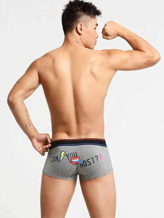 Men's Letter Graphic Contrast Panty