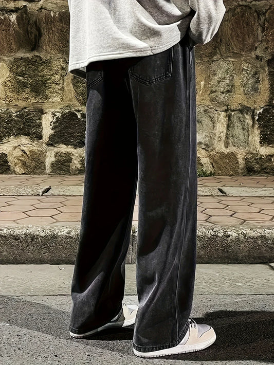 Men's Multi-Pocket Regular Fit Street Jeans