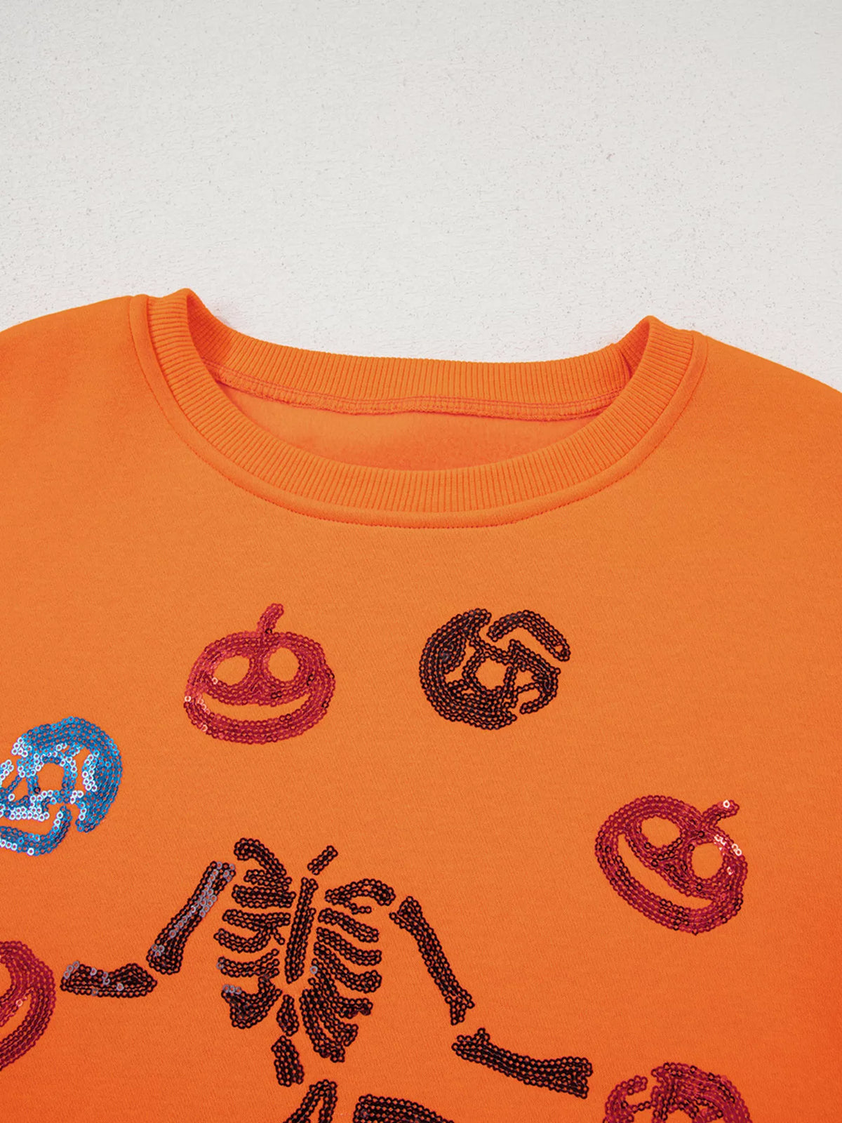 Dancing Critters Sequin Halloween Crewneck Sweatshirt