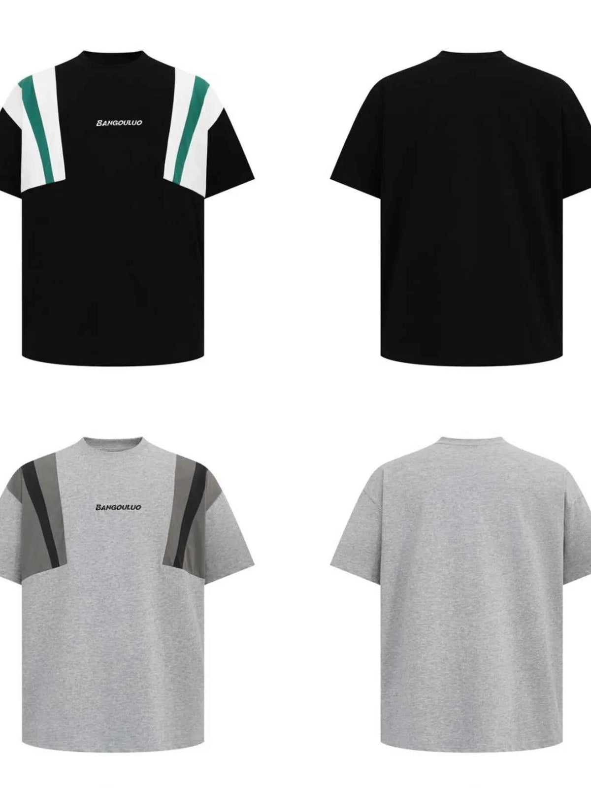 Men's Contrast Short Sleeve Oversized T-Shirt