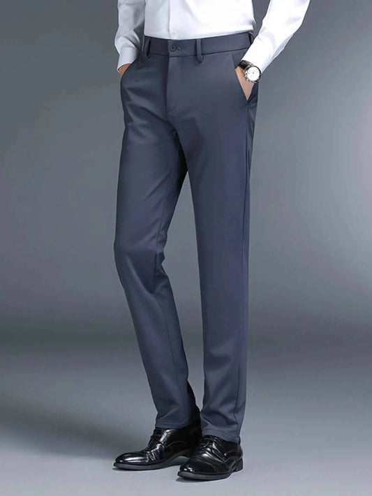 Men's Slim Fit Pants with Pockets