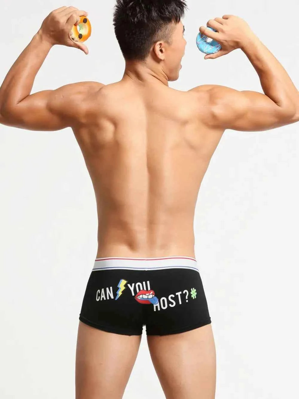 Men's Letter Graphic Contrast Panty