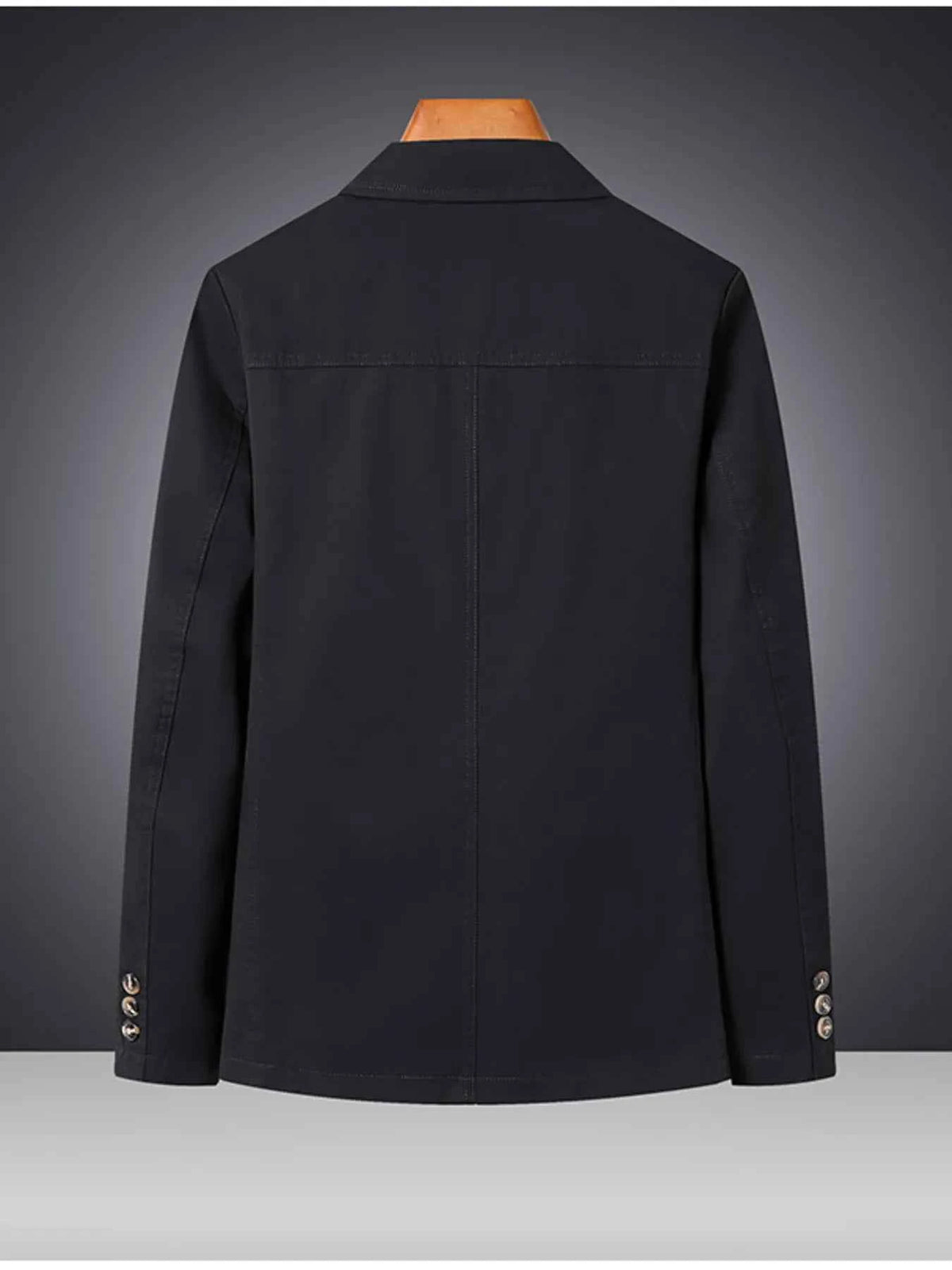 Men's Plus Size Lapel Collar Long Sleeve Blazer