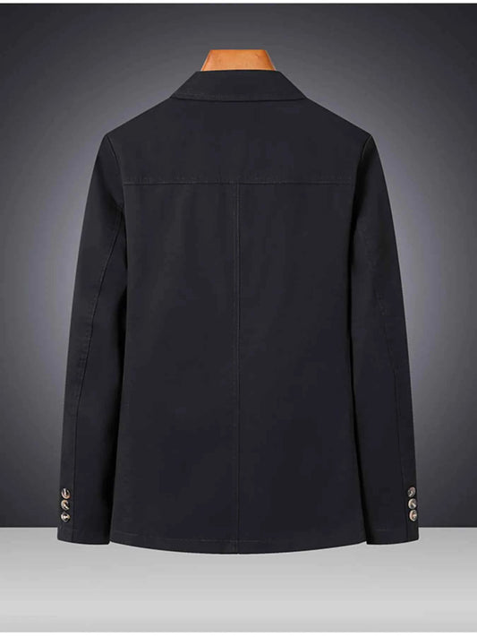 Men's Plus Size Lapel Collar Long Sleeve Blazer
