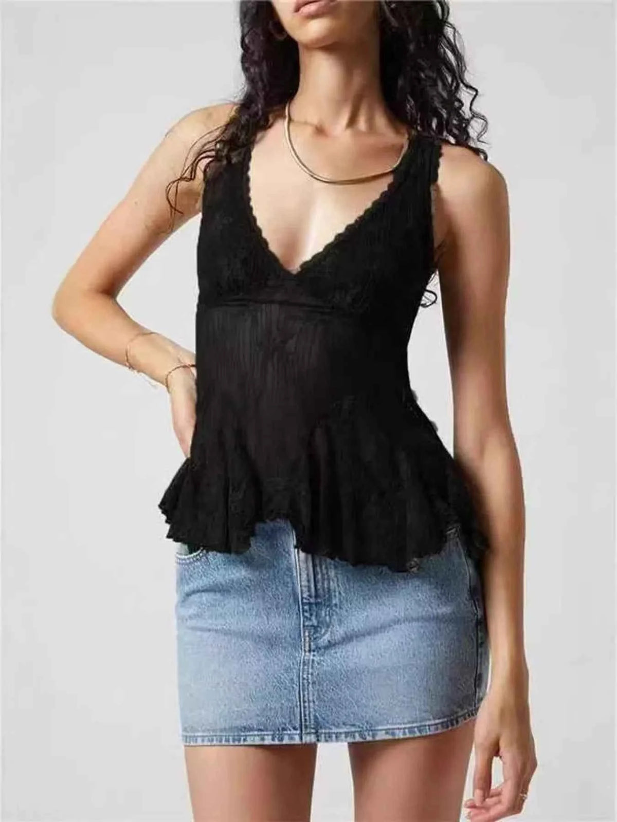 Lace V-Neck Tank