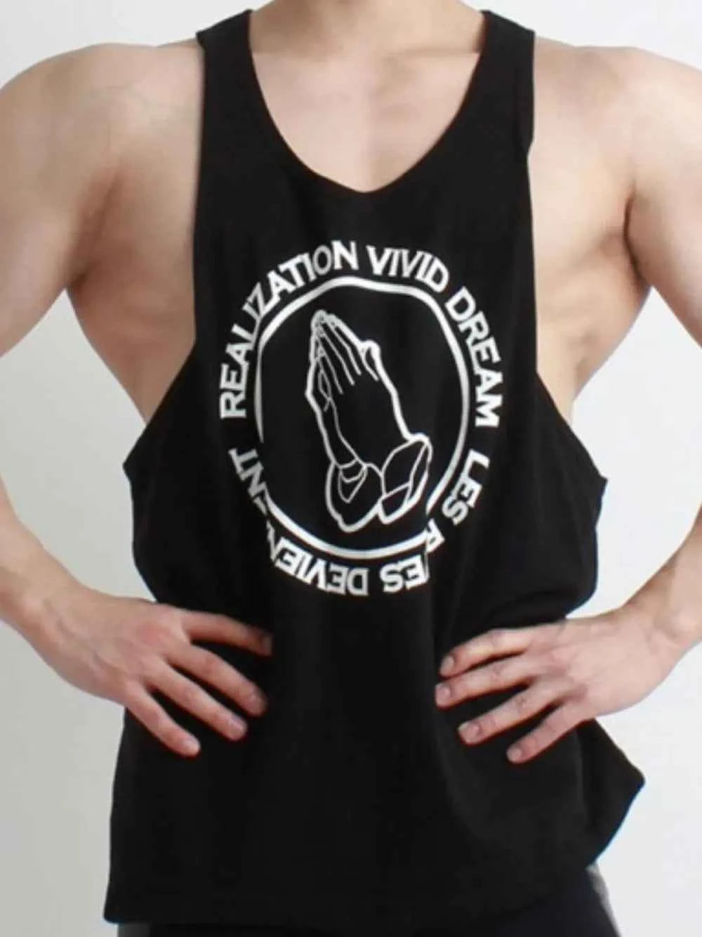 Men's Round Neck Graphic Tank