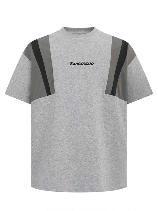 Men's Contrast Short Sleeve Oversized T-Shirt