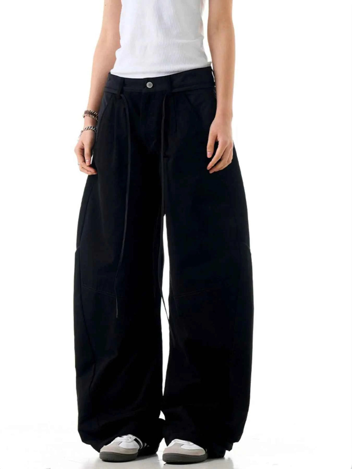 Men's Pocketed Wide Leg Pants