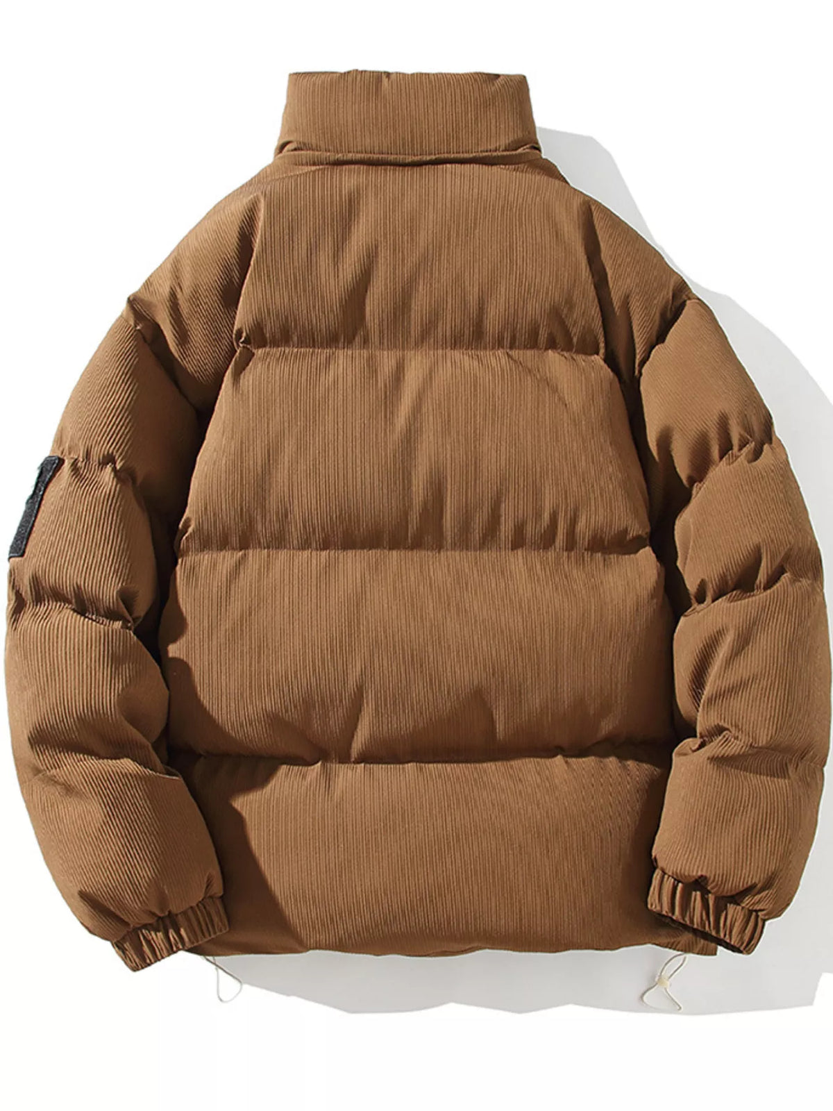 Men's Plus Size Zip Up Long Sleeve Puffer Jacket