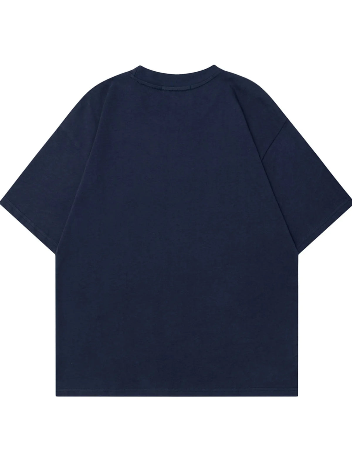 Men's Letter Round Neck Oversized T-Shirt