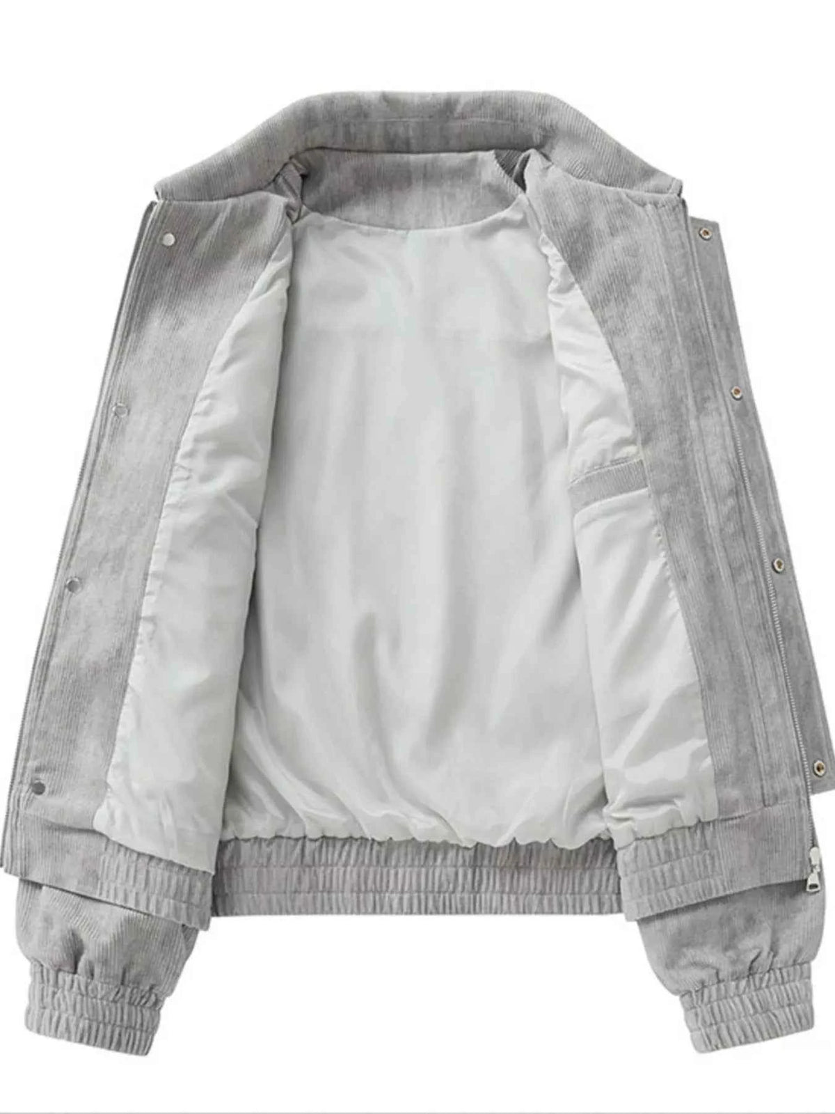 Men's Plus Size Casual Corduroy Snap-Down Jacket