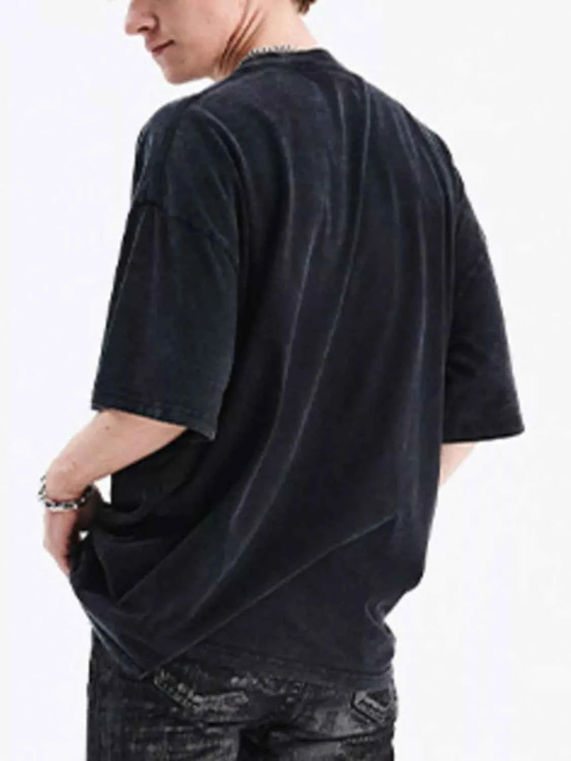 Men's Graphic Round Neck Short Sleeve T-Shirt
