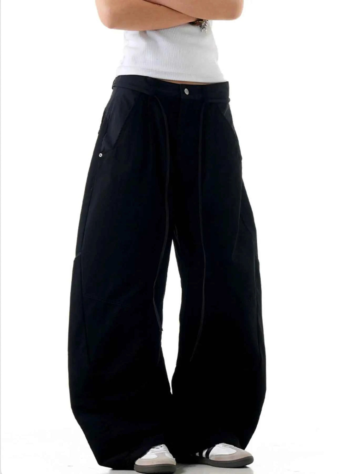 Men's Pocketed Wide Leg Pants