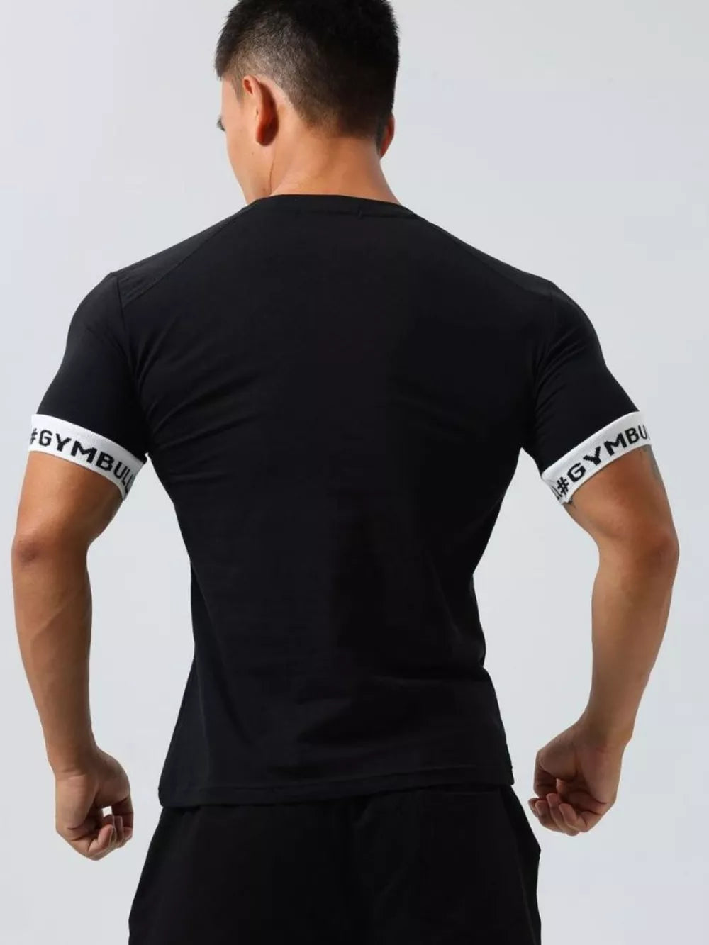 Men's Round Neck Contrast Short Sleeve T-Shirt