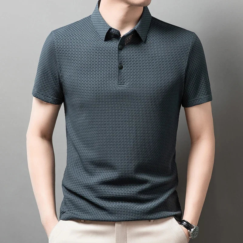 Men's Summer Polo Shirt - Elevate Your Casual Look with Breathable Comfort