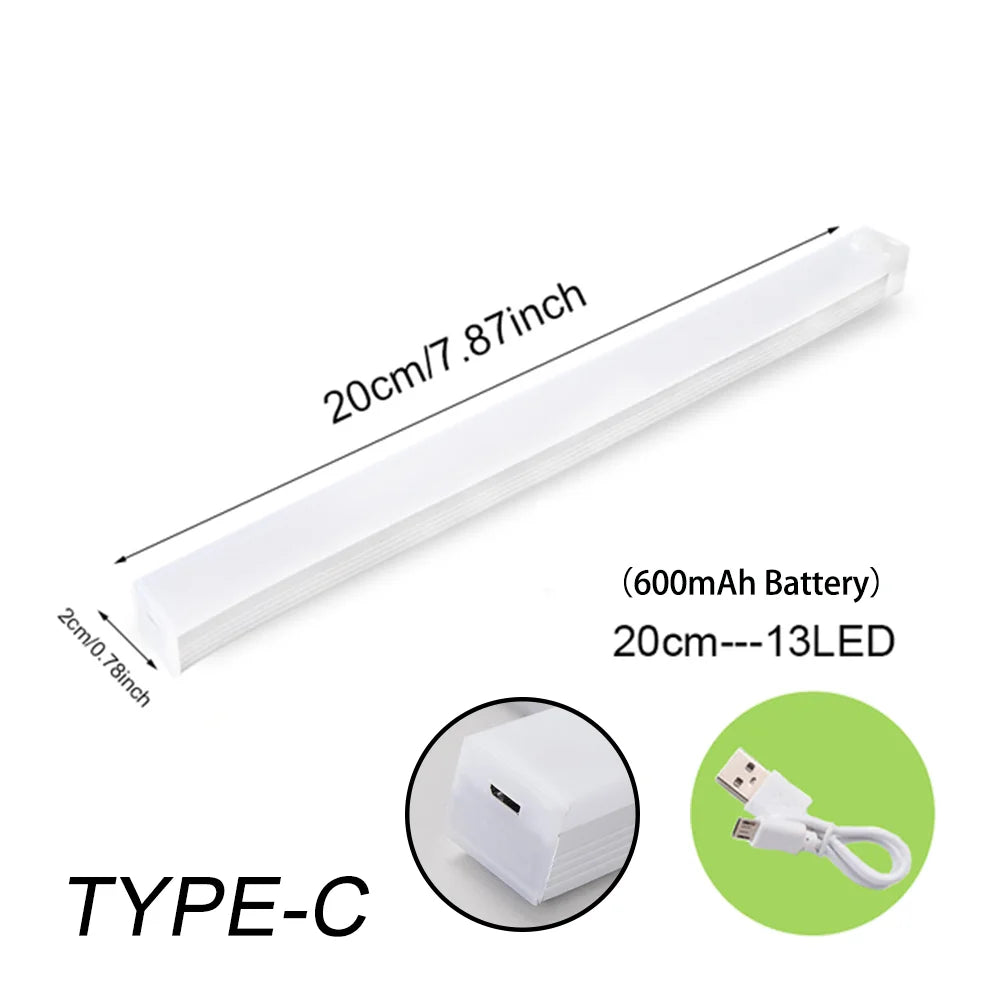 Motion Sensor LED Strip Light - Rechargeable Warm White Cabinet Light