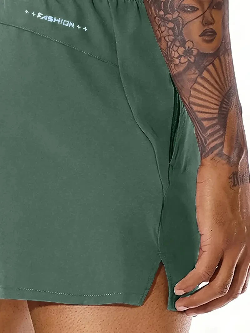Men's Elastic Waist Sports Shorts - Comfortable & Stylish for Summer Adventures