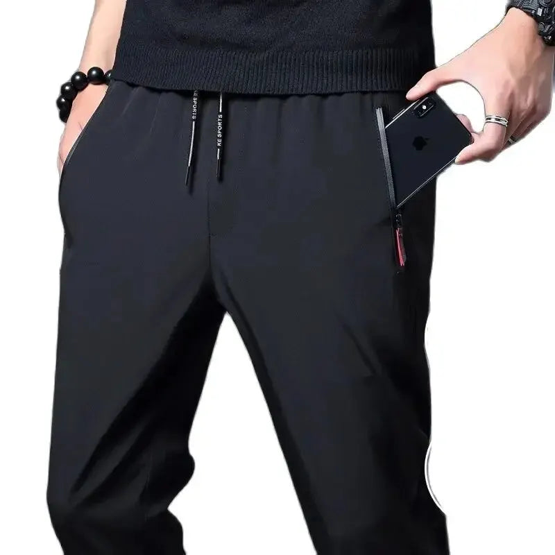 Men's Slim-Fit Elastic Waist Jogger Pants