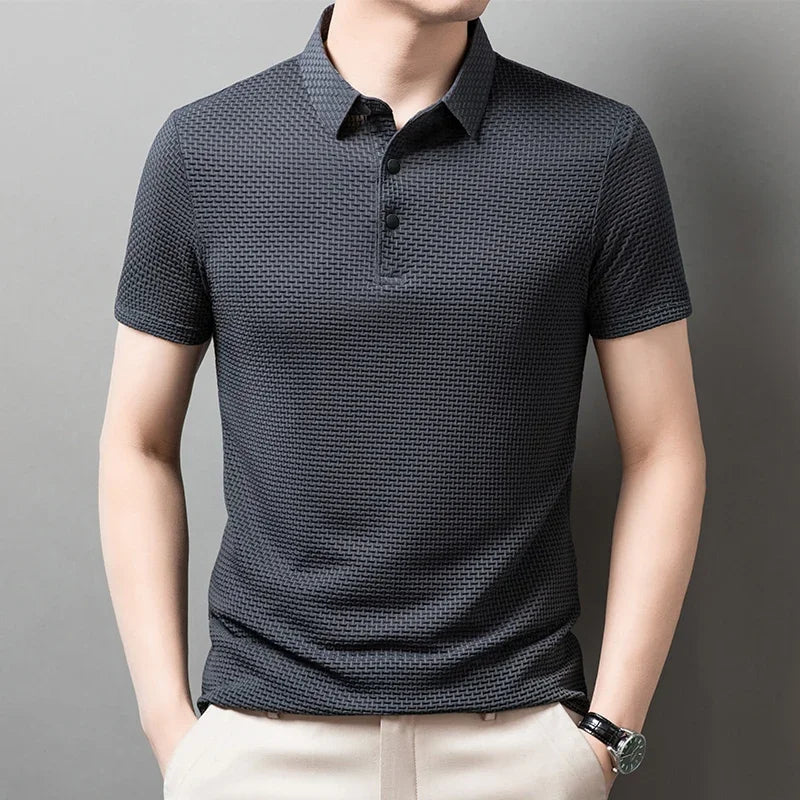 Men's Summer Polo Shirt - Elevate Your Casual Look with Breathable Comfort