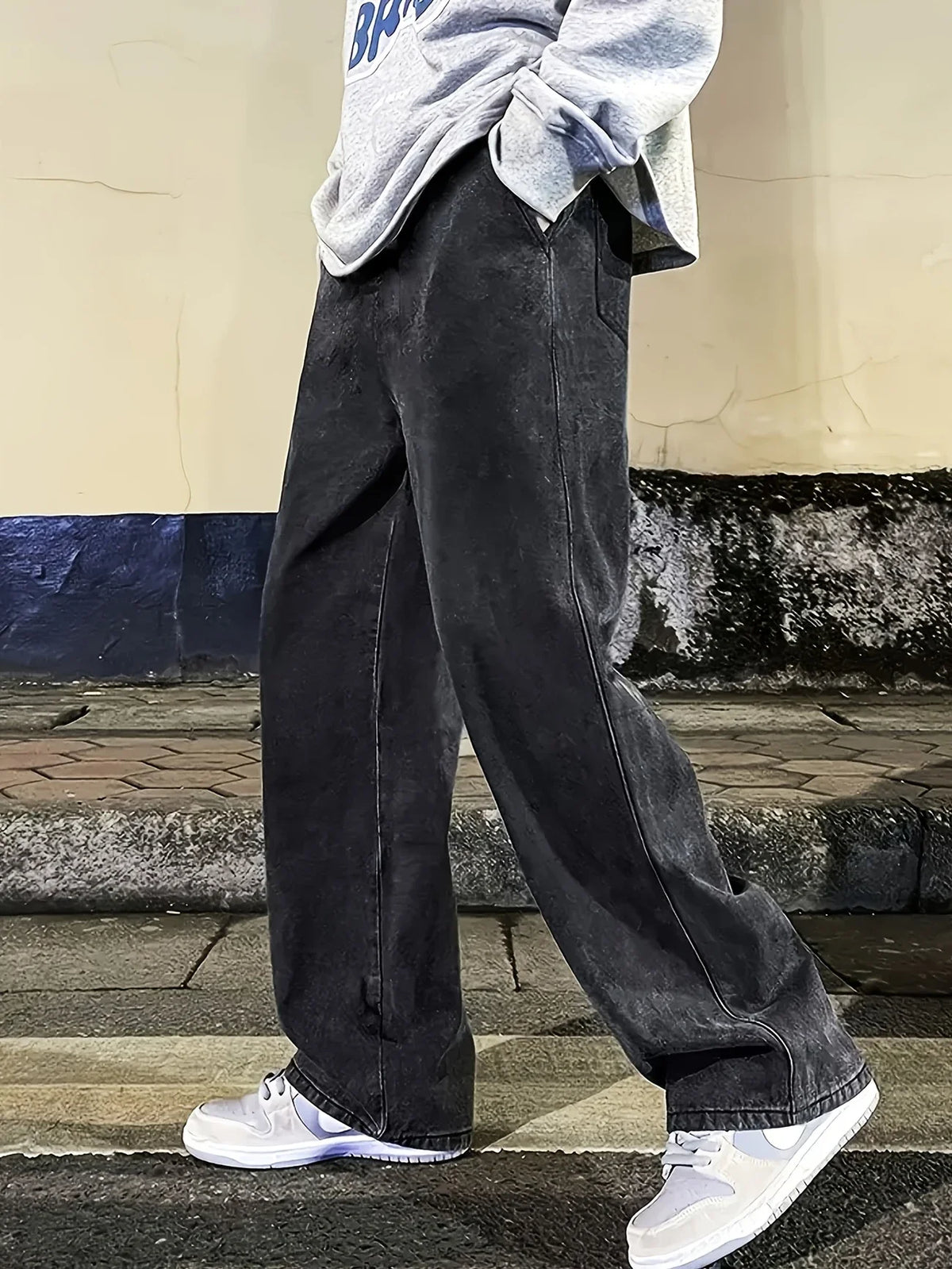 Men's Multi-Pocket Regular Fit Street Jeans