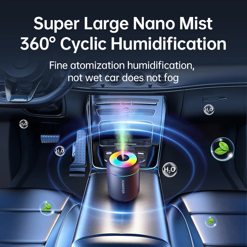 180ml Mini USB Aroma Humidifier - Ultrasonic Mist Diffuser
