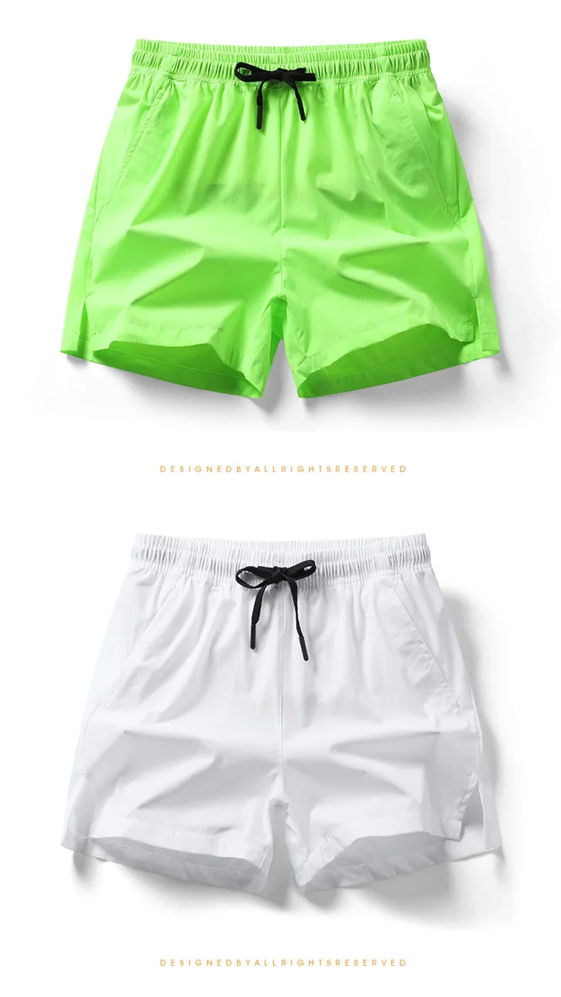 Men's Elastic Waist Sports Shorts - Comfortable & Stylish for Summer Adventures