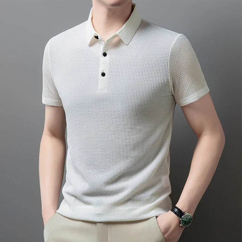 Men's Summer Polo Shirt - Elevate Your Casual Look with Breathable Comfort
