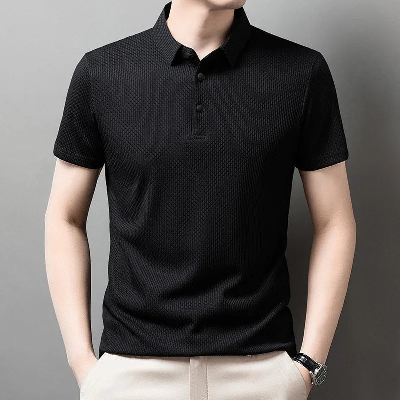 Men's Summer Polo Shirt - Elevate Your Casual Look with Breathable Comfort