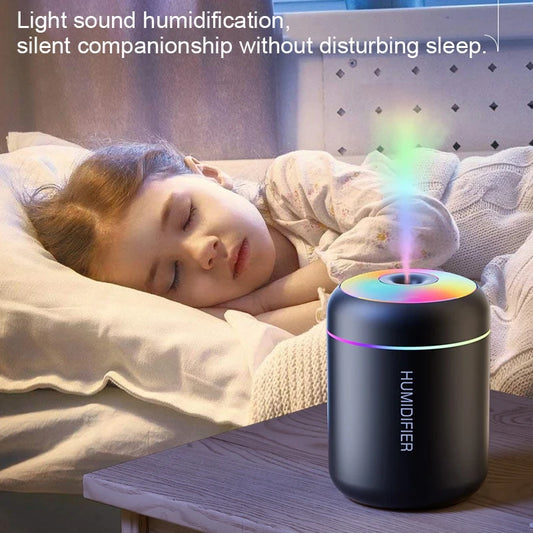 Mini USB Aroma Humidifier - Whisper-Quiet Desktop Diffuser