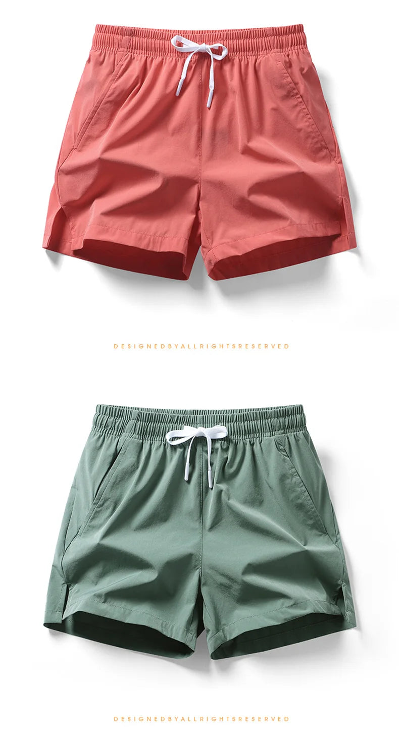 Men's Elastic Waist Sports Shorts - Comfortable & Stylish for Summer Adventures