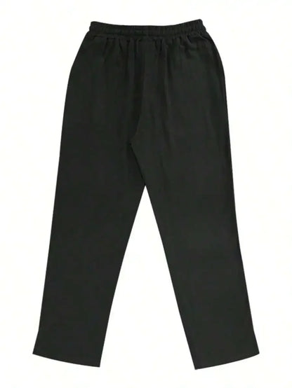 Men's Linen Wide Leg Pants — Breathable All-Season