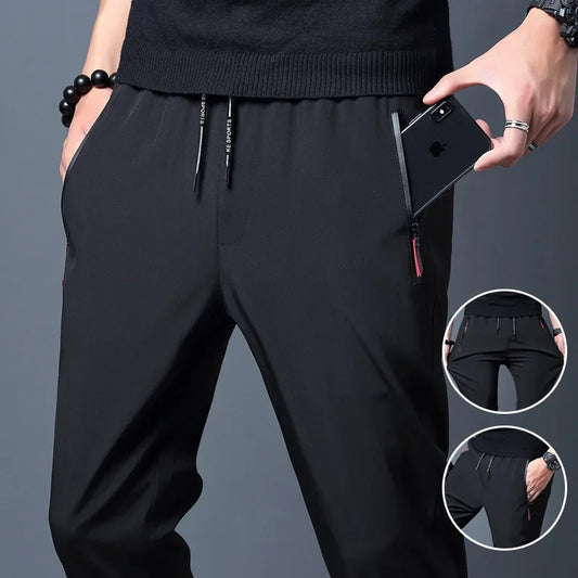 Men's Slim-Fit Elastic Waist Jogger Pants