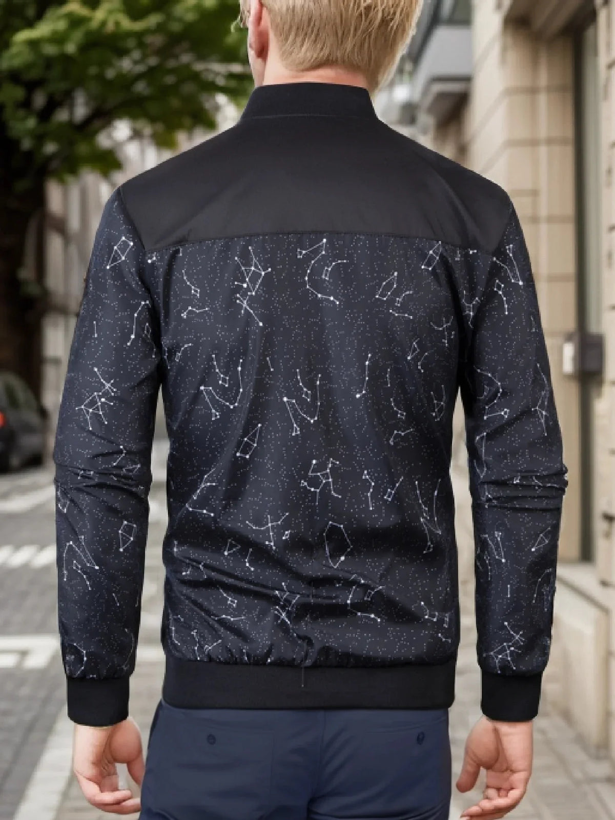 Men's Baseball Collar Casual Jacket
