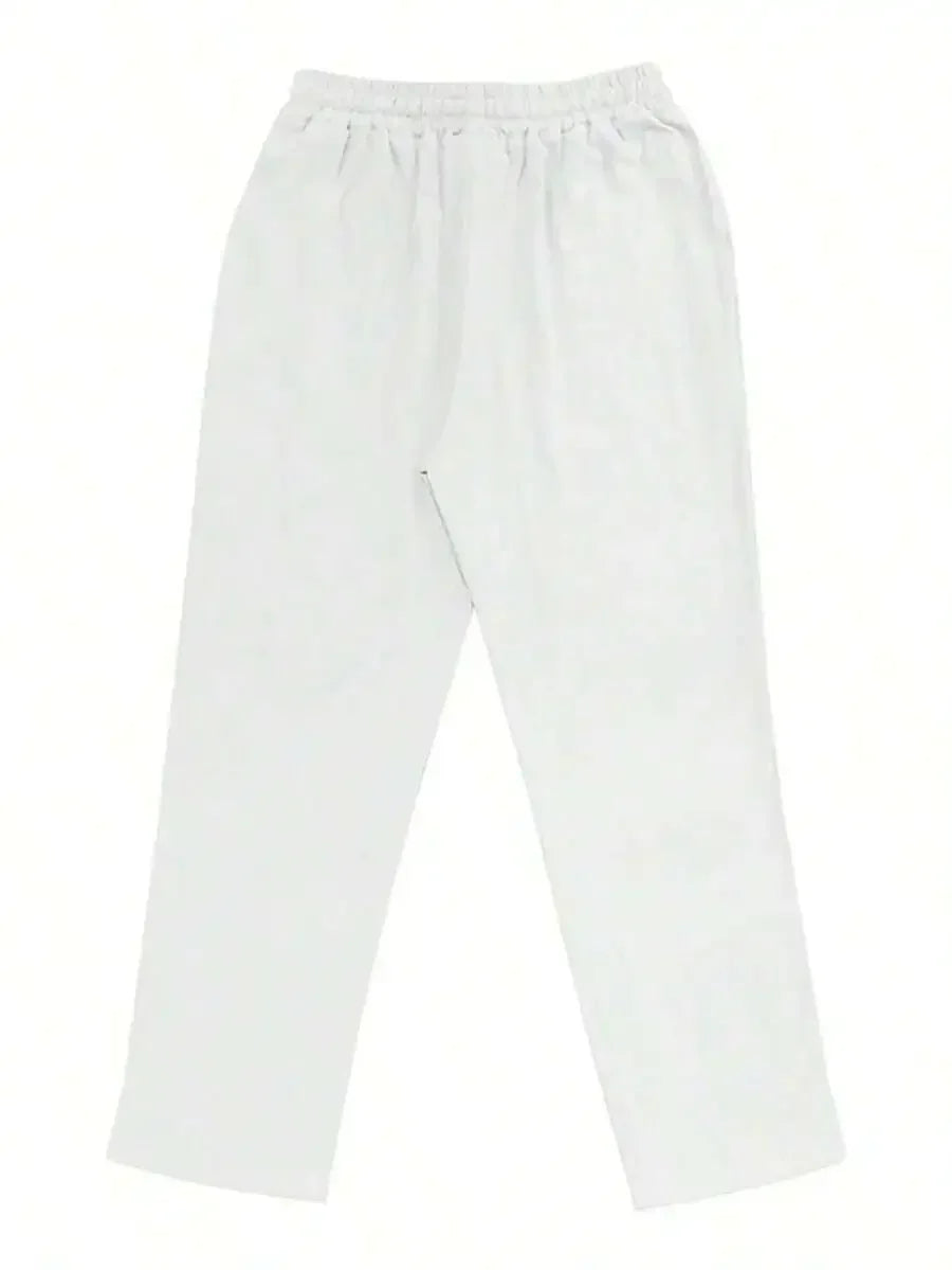 Men's Linen Wide Leg Pants — Breathable All-Season
