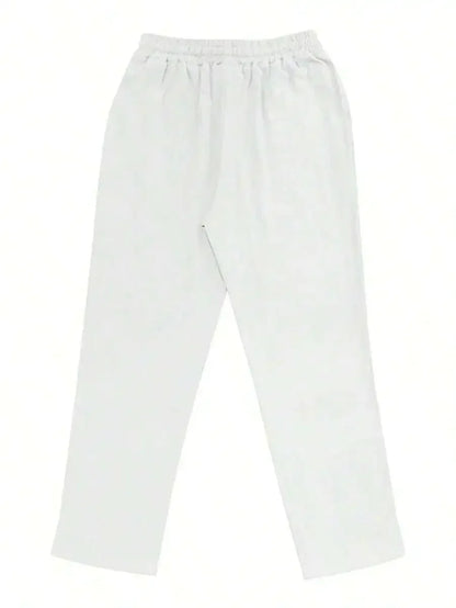 Men's Linen Wide Leg Pants — Breathable All-Season