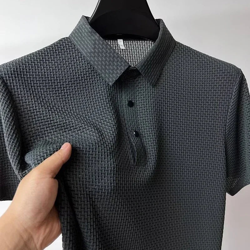 Men's Summer Polo Shirt - Elevate Your Casual Look with Breathable Comfort