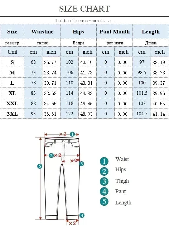 Men's Korean Streetwear Wide Leg Jeans