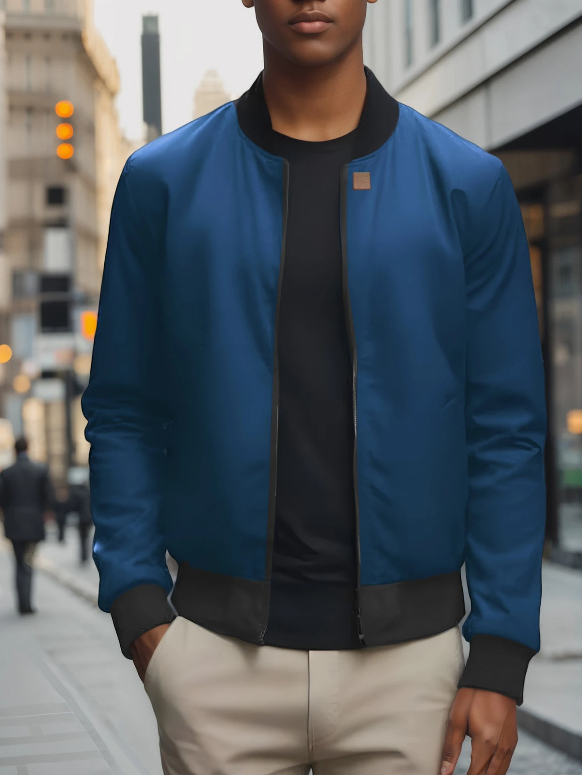 Men's Baseball Collar Casual Jacket