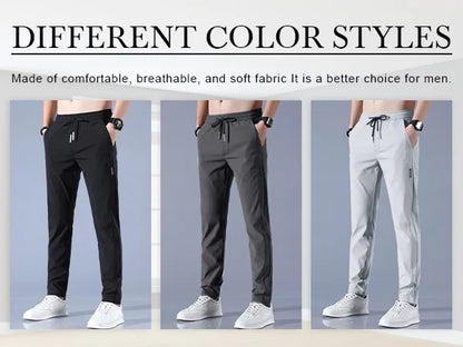 Men's Ice Silk Fast-Dry Stretch Casual Pants