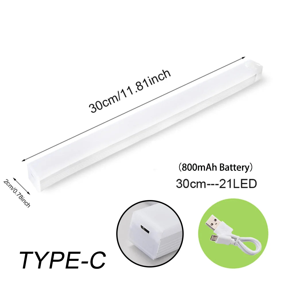 Motion Sensor LED Strip Light - Rechargeable Warm White Cabinet Light