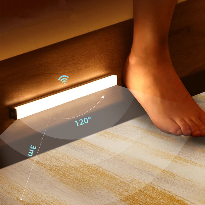 Motion Sensor LED Strip Light - Rechargeable Warm White Cabinet Light
