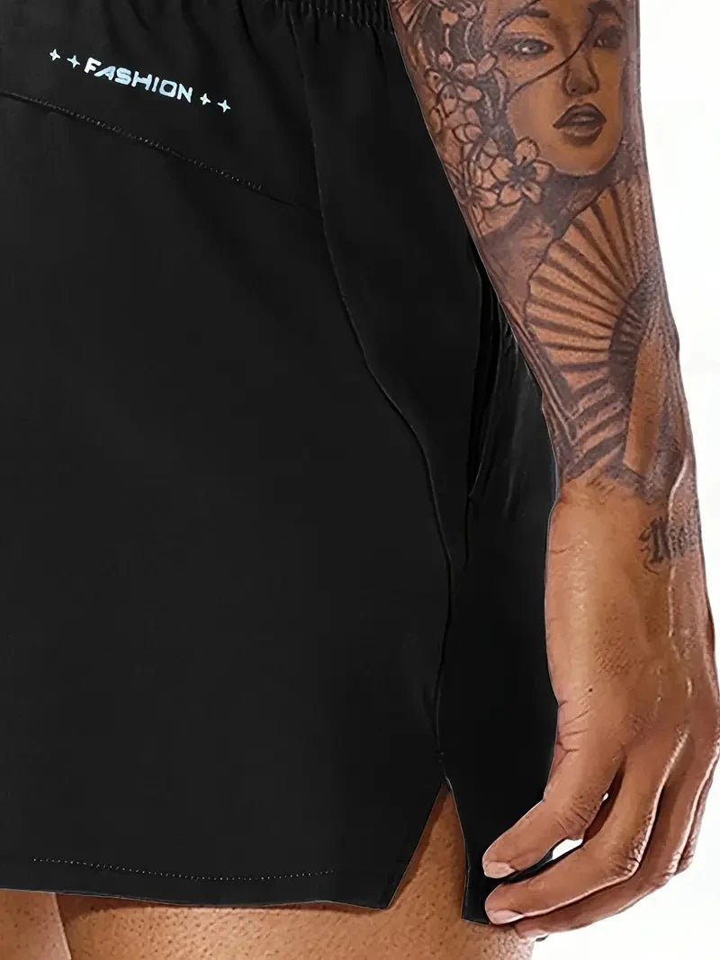 Men's Elastic Waist Sports Shorts - Comfortable & Stylish for Summer Adventures