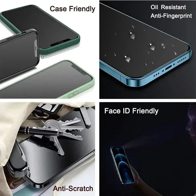 Anti-Spy Privacy Screen Protector for iPhone - Tempered Glass Film