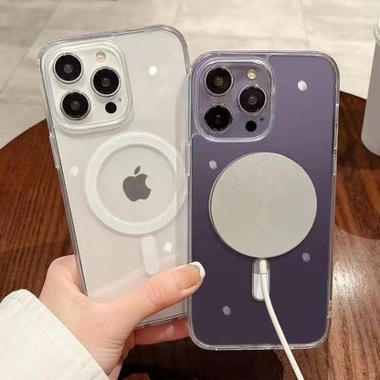 Magnetic Silicone iPhone Case - MagSafe Ready Shock-Proof Cover