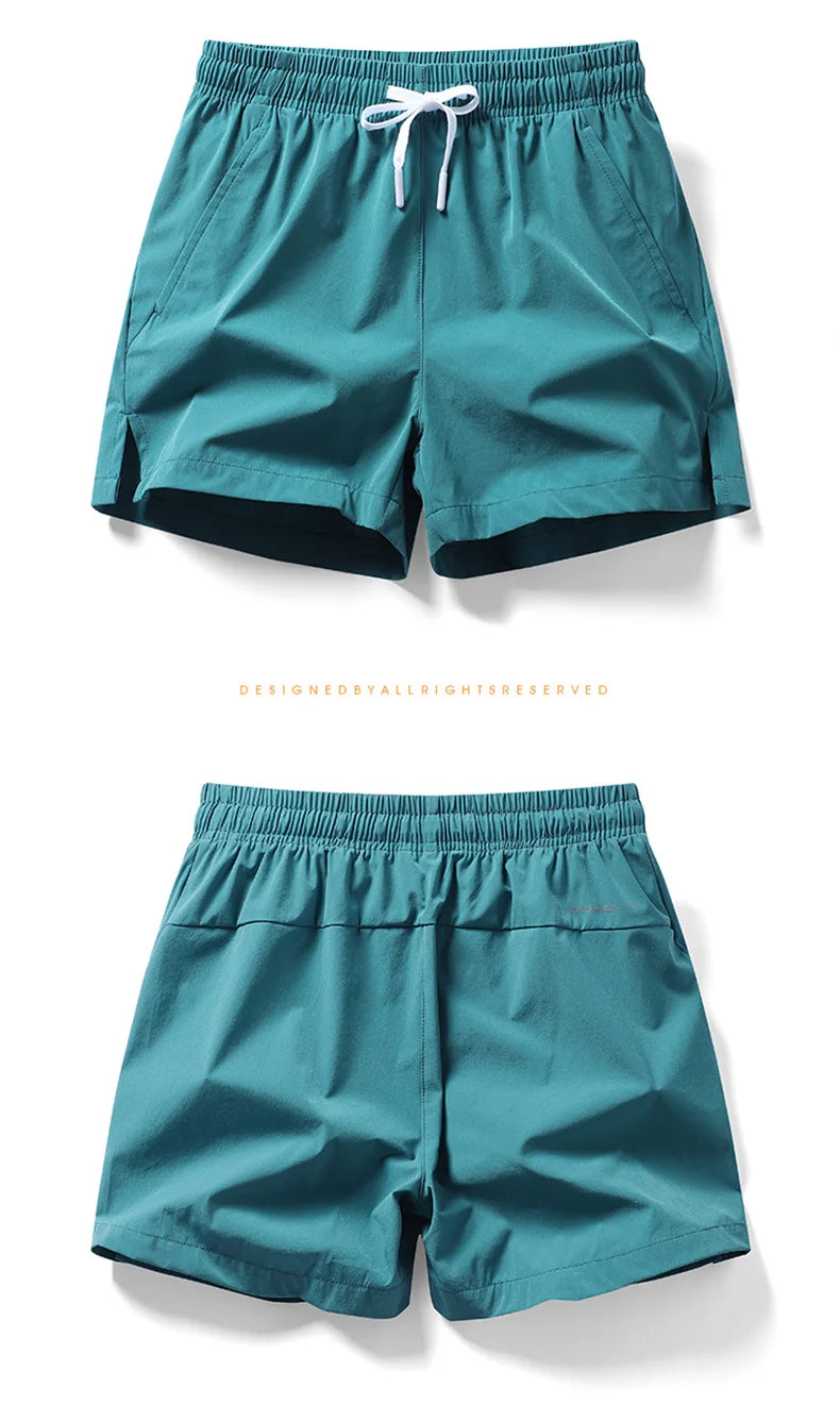 Men's Elastic Waist Sports Shorts - Comfortable & Stylish for Summer Adventures