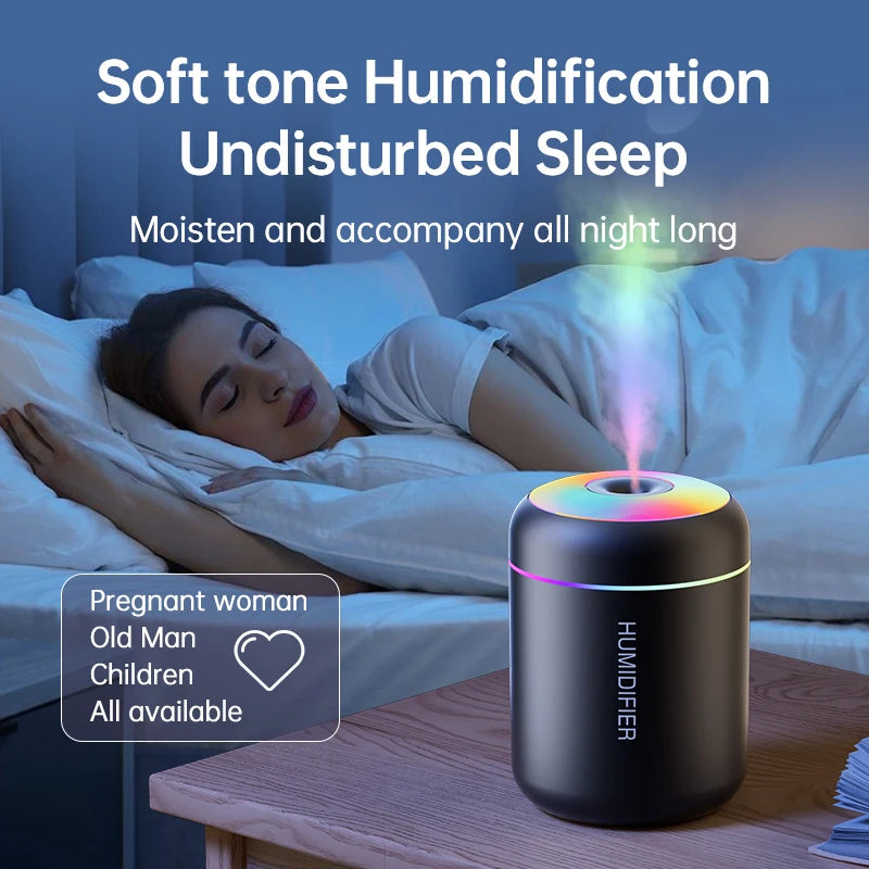 180ml Mini USB Aroma Humidifier - Ultrasonic Mist Diffuser