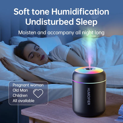 180ml Mini USB Aroma Humidifier - Ultrasonic Mist Diffuser