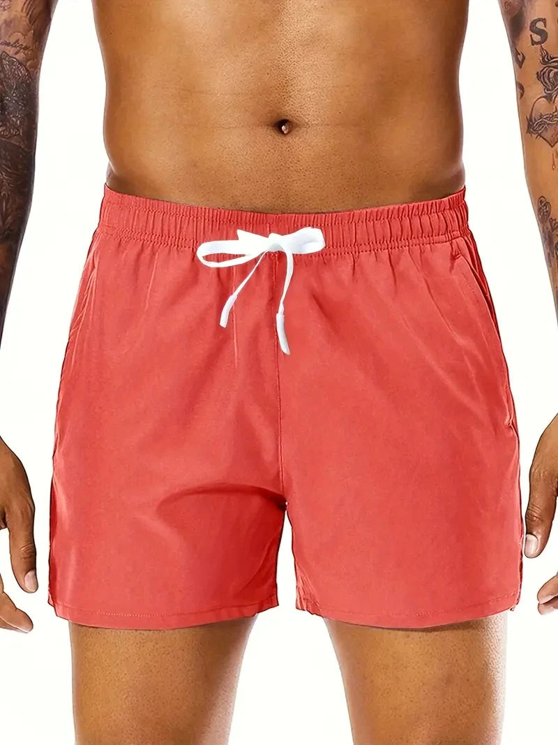 Men's Elastic Waist Sports Shorts - Comfortable & Stylish for Summer Adventures